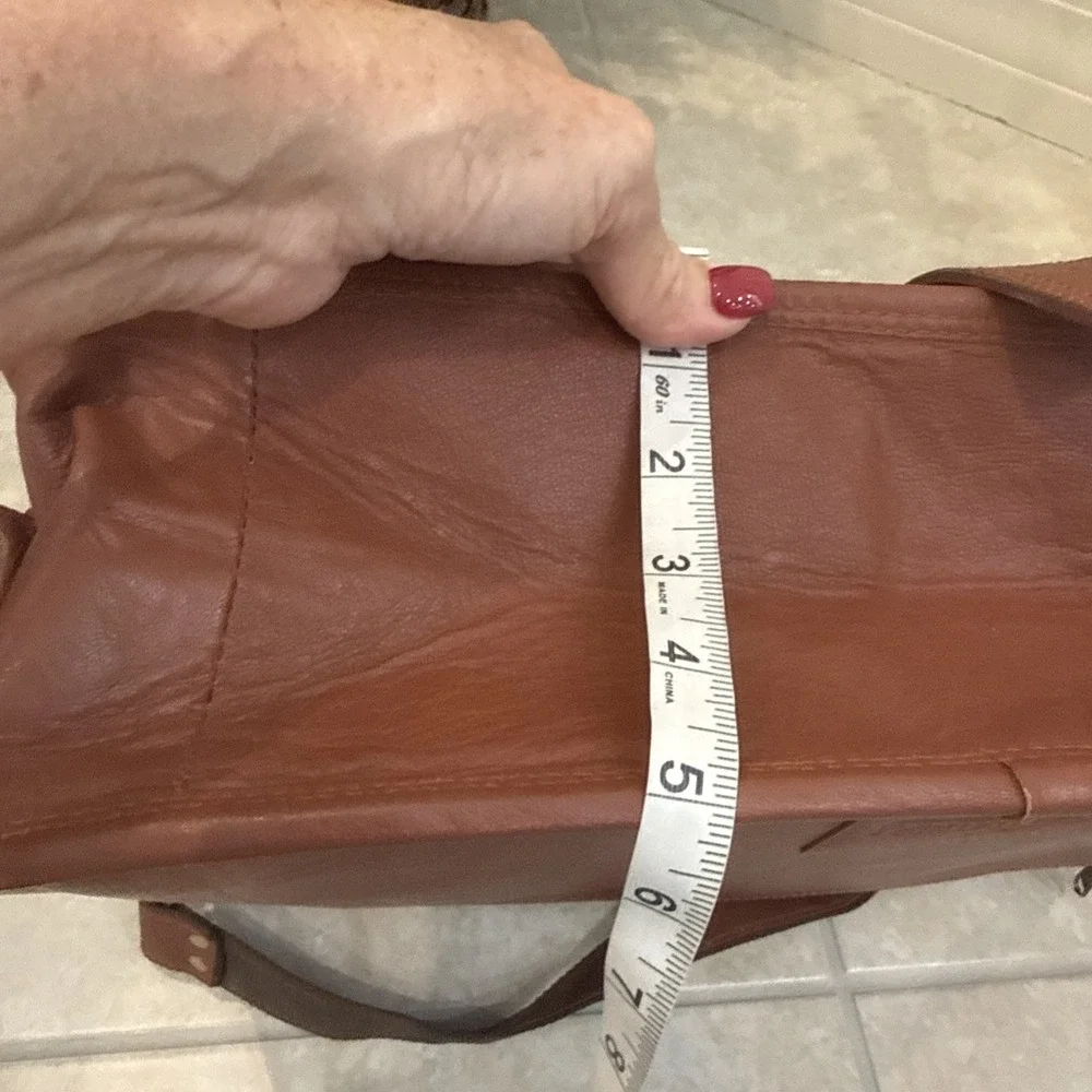 NEW James Leather Brown Briefcase Attaché Bag Career Travel Shoulder Teacher